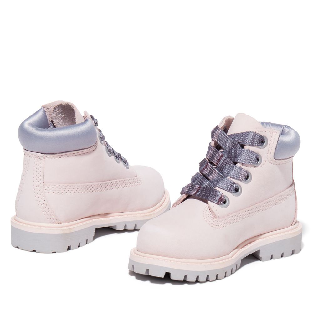 Bocanci 6-Inch Timberland Copii Roz - Toddler Premium Waterproof - Romania - INFVWL942